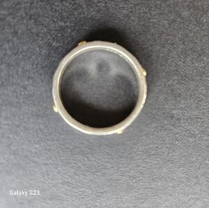 Silpada "Varied Details ring". Size 7 Silver with brass detail.